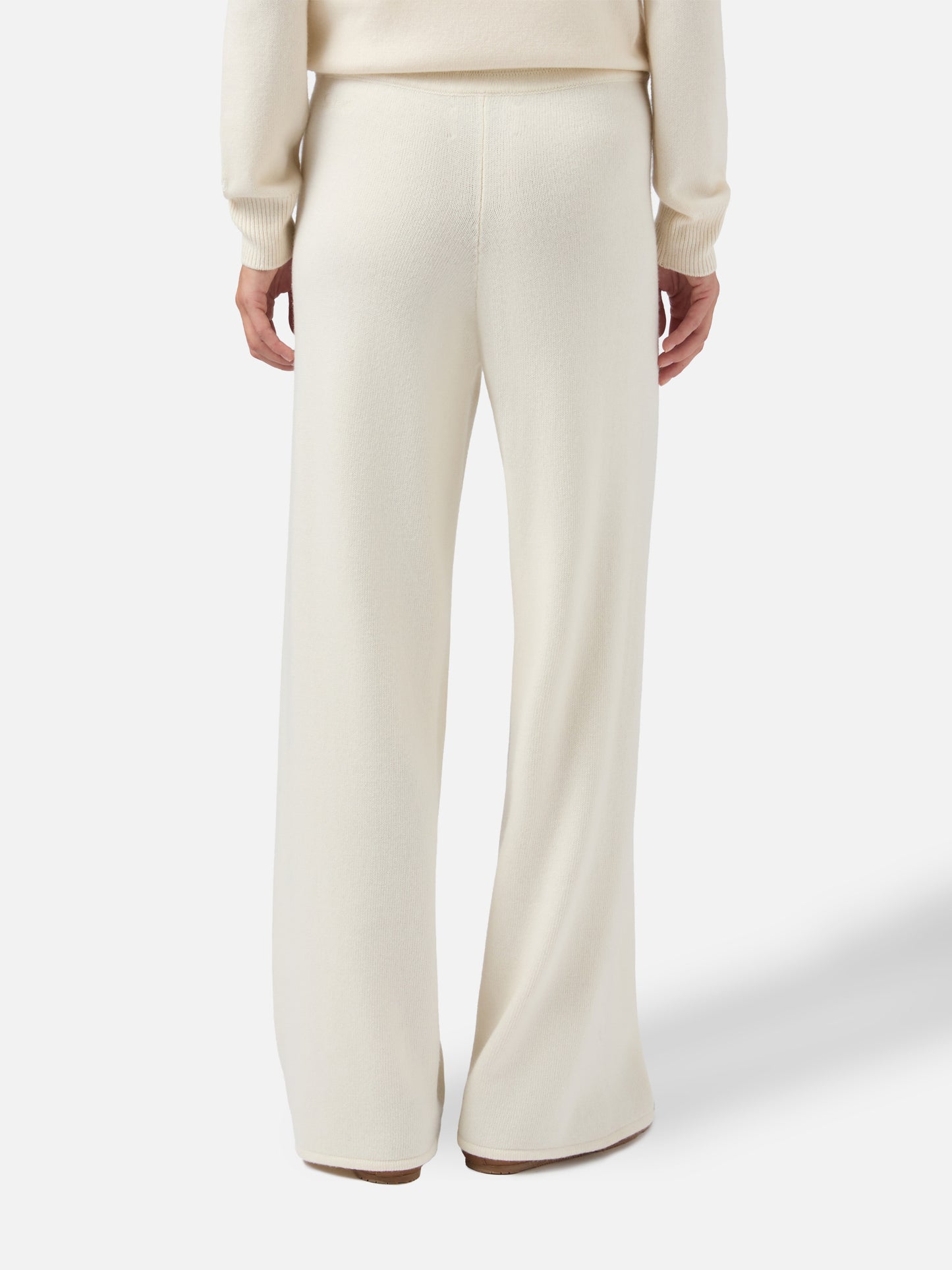 Off-white cashmere blend knit pants Cambon