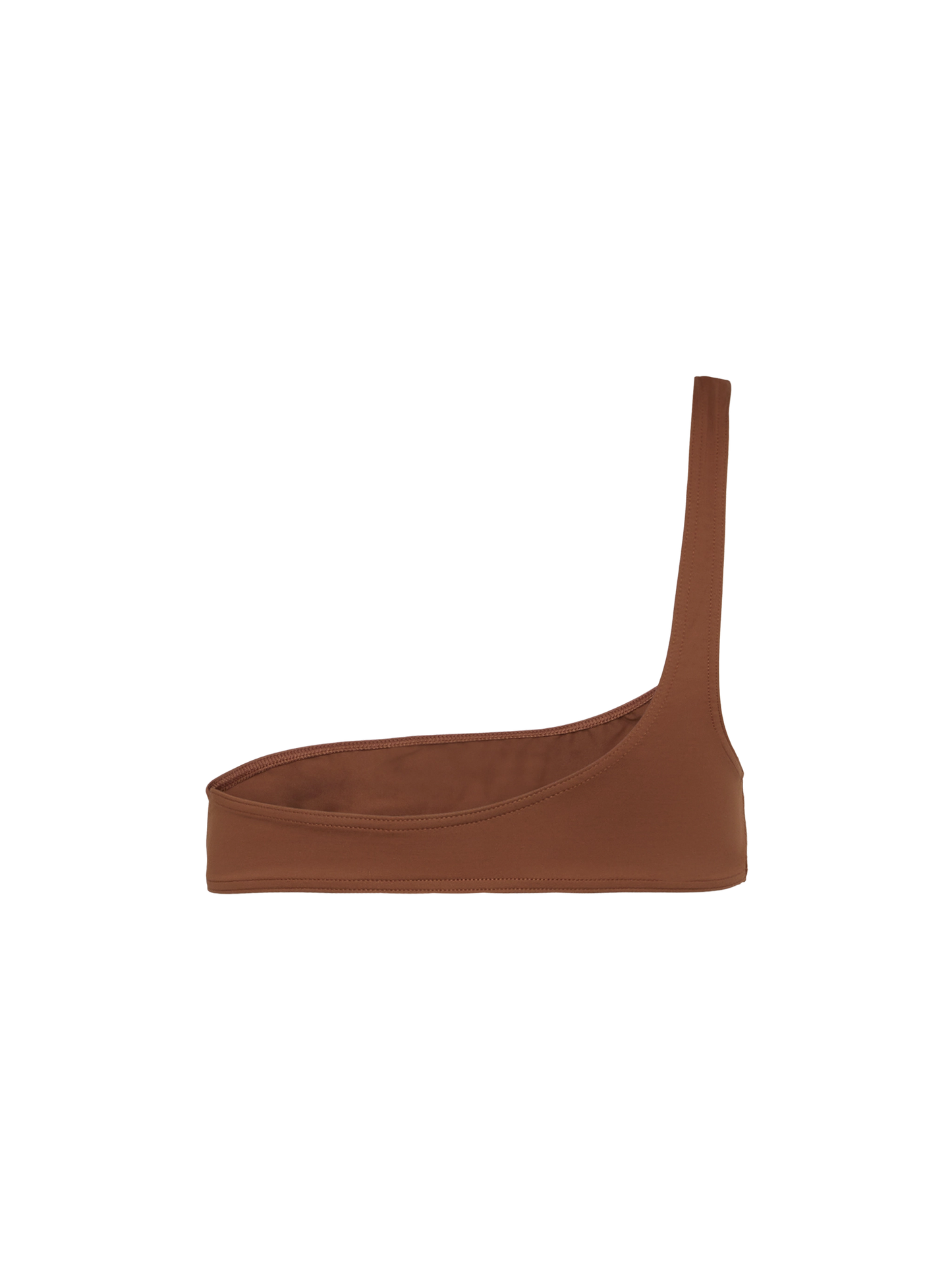 Celestine brown one-shoulder bralette top - MC2 Saint Barth
