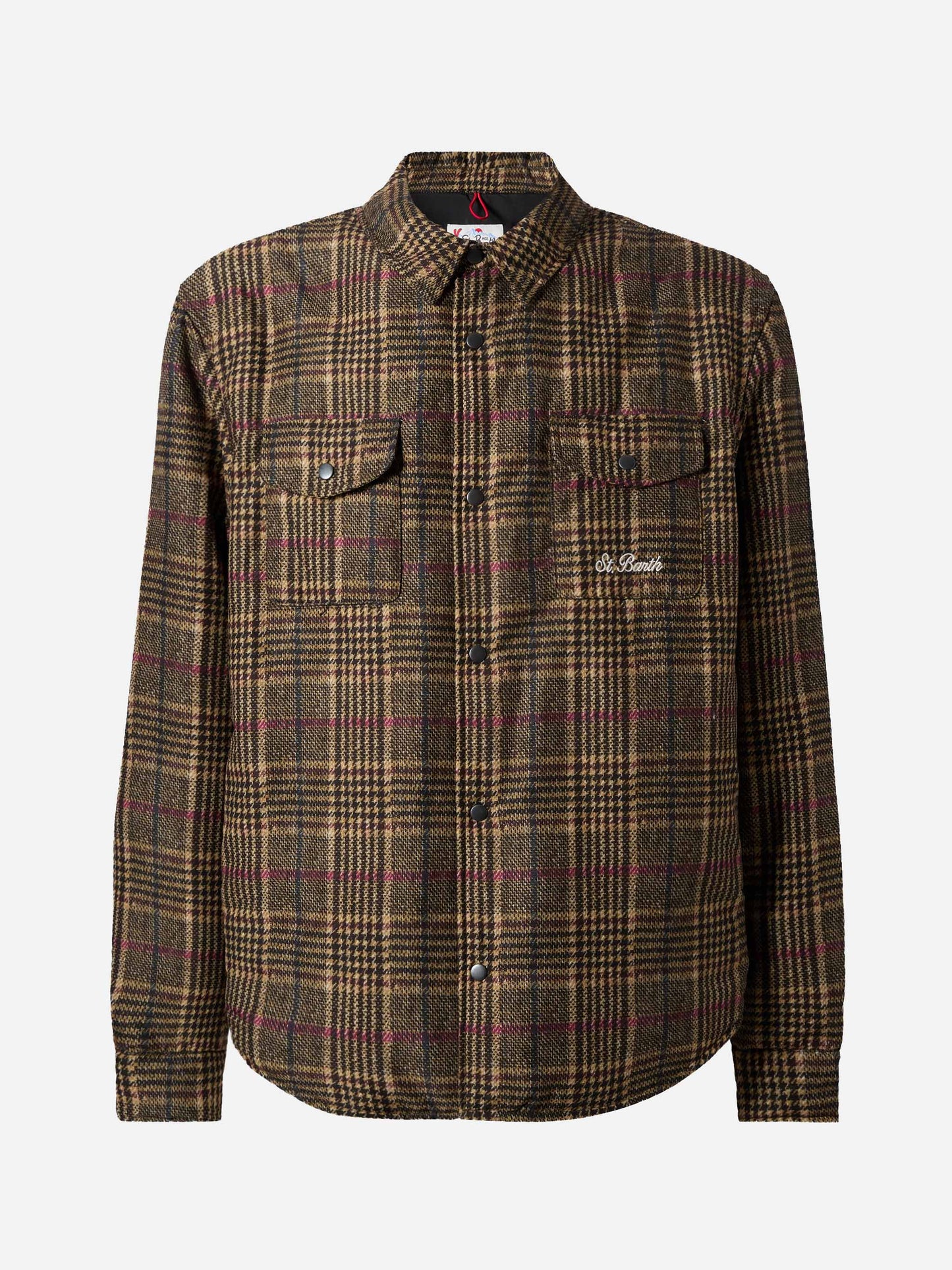 Overshirt Chalet aus technischem Stoff mit Prince of Wales-Print