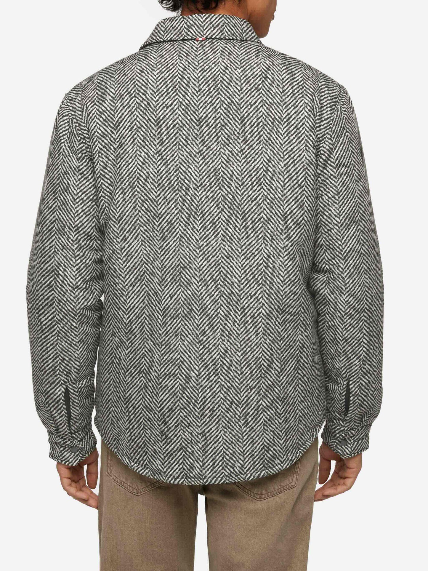 Technic fabric overshirt Chalet with herringbone print - MC2 Saint Barth