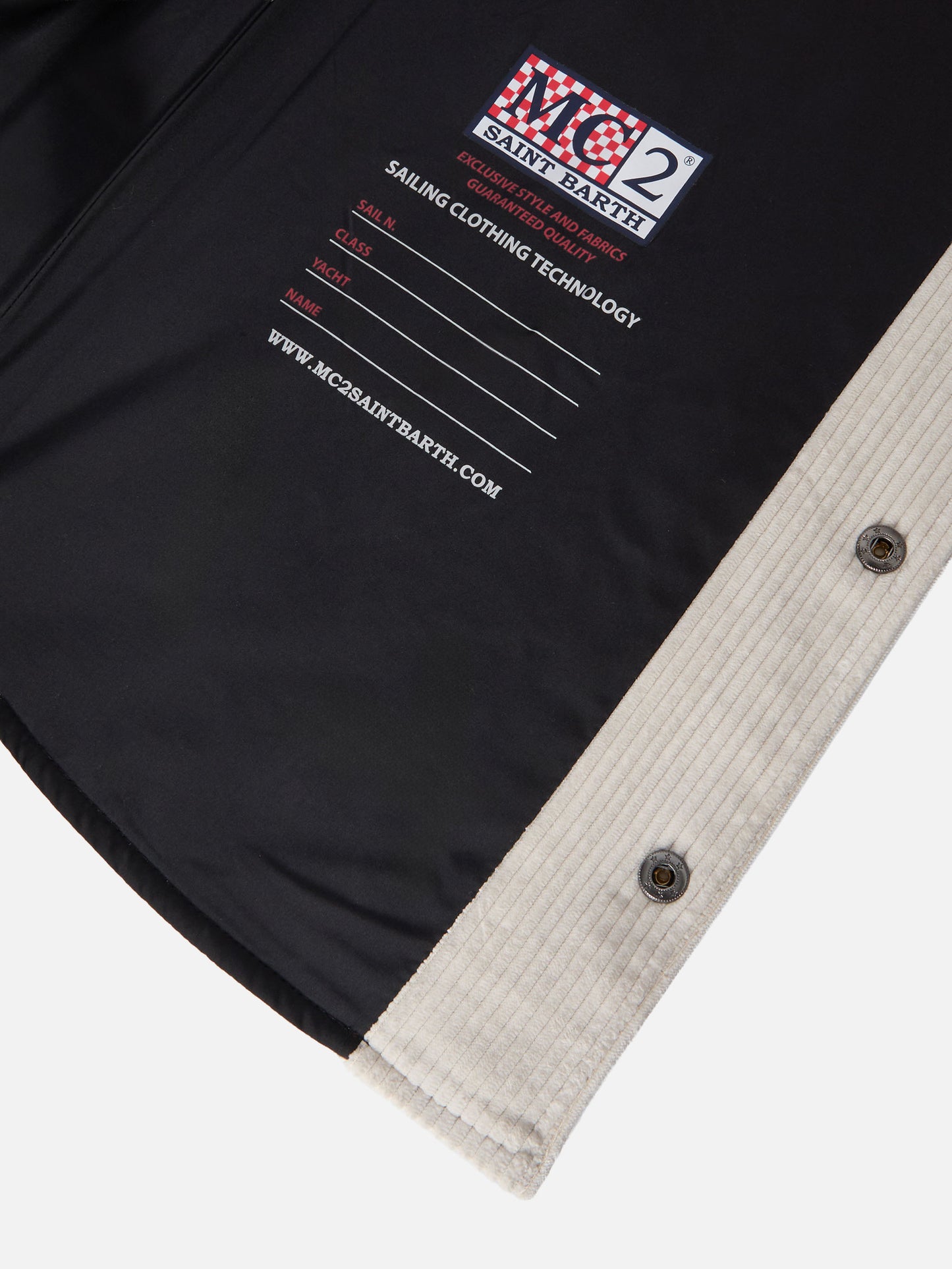 Camicia imbottita Chalet Jr in corduroy ice