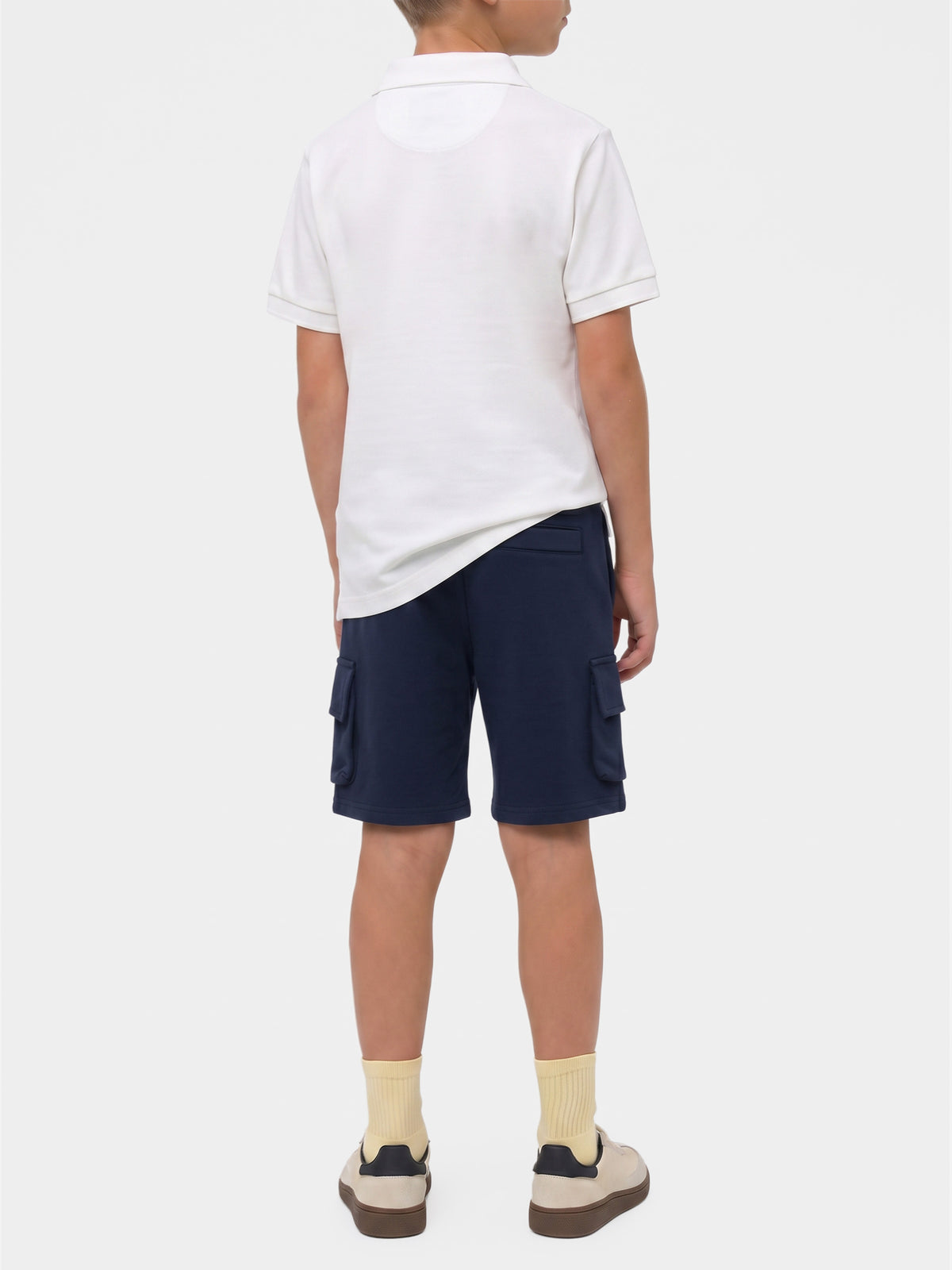 Polo Charles Jr in piquet bianco