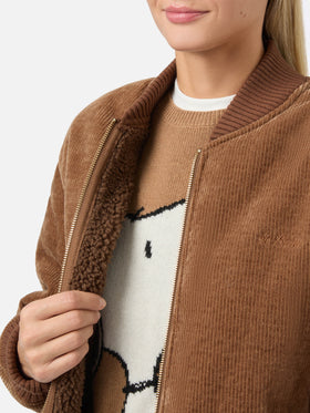 Bomber Celia in corduroy con interno teddy