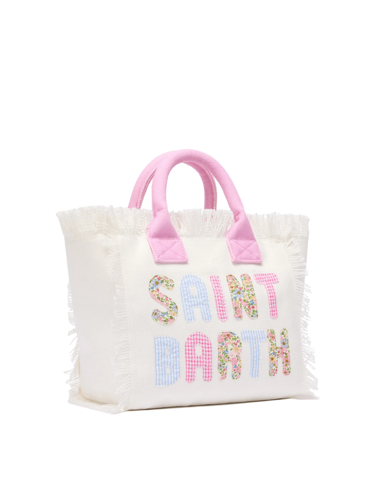 Borsa Colette in canvas di cotone con logo patch Saint Barth