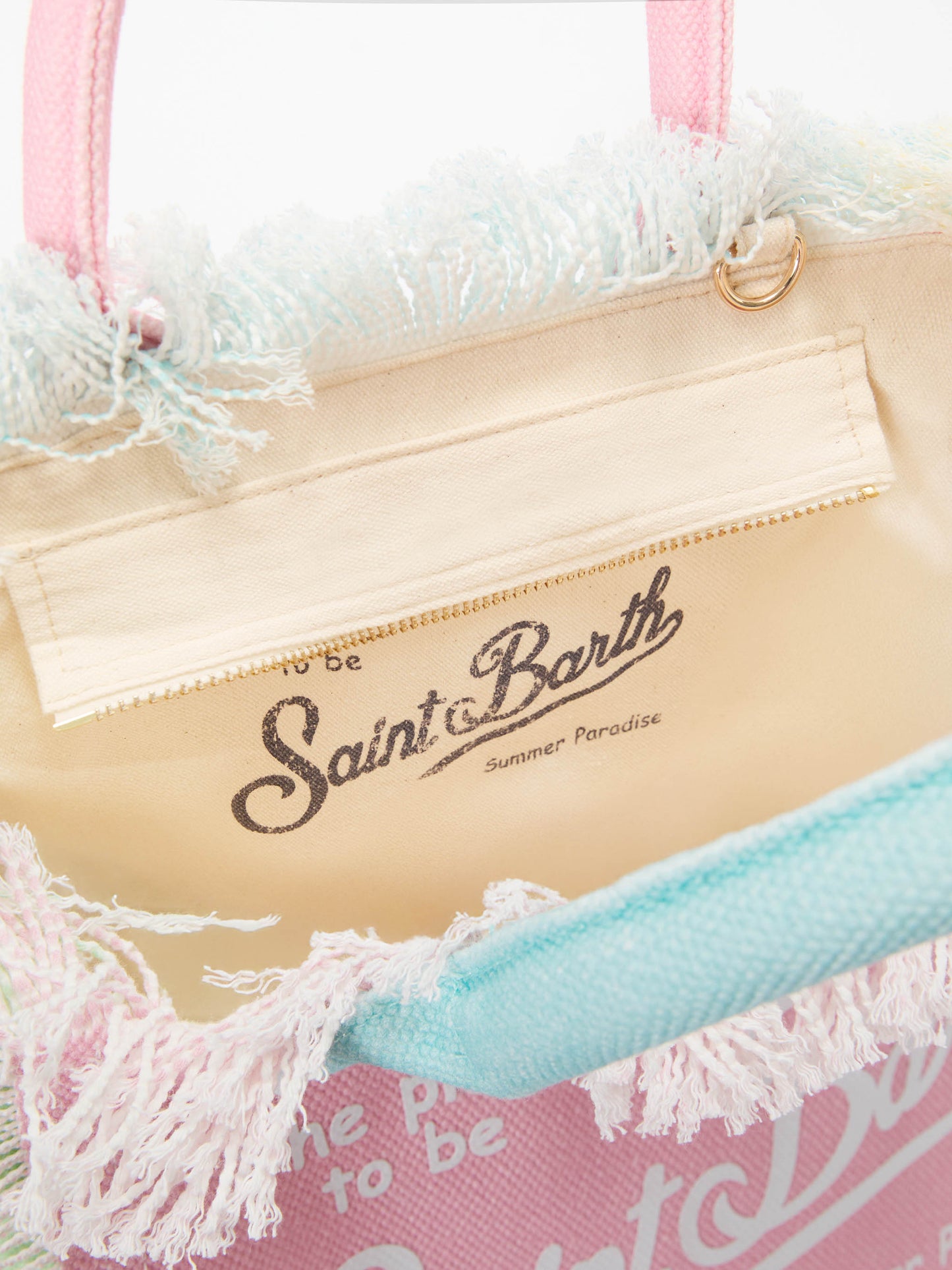 Colette canvas multicolor bag with color block design