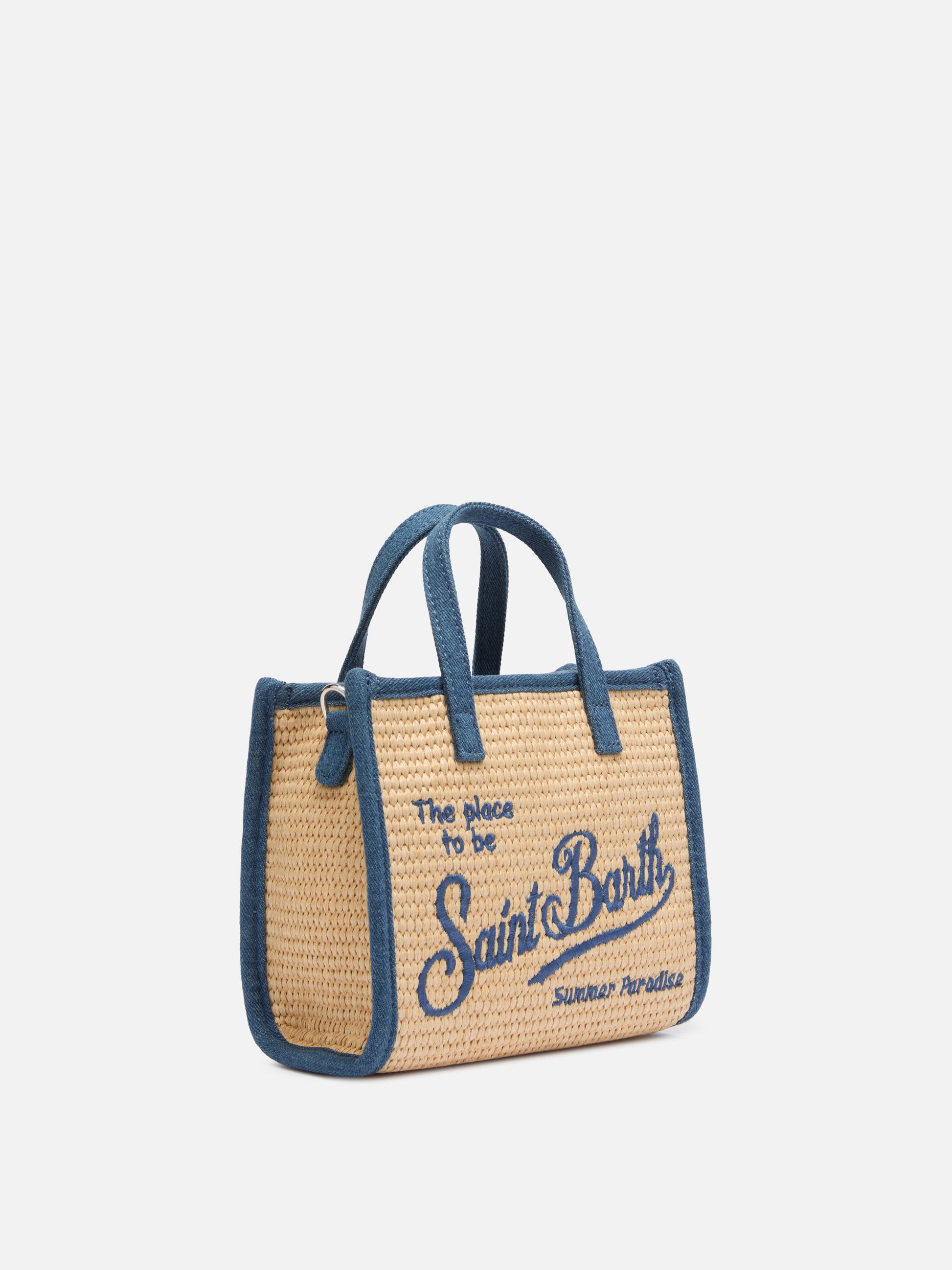 Beige Vivian Mini Straw handbag - MC2 Saint Barth