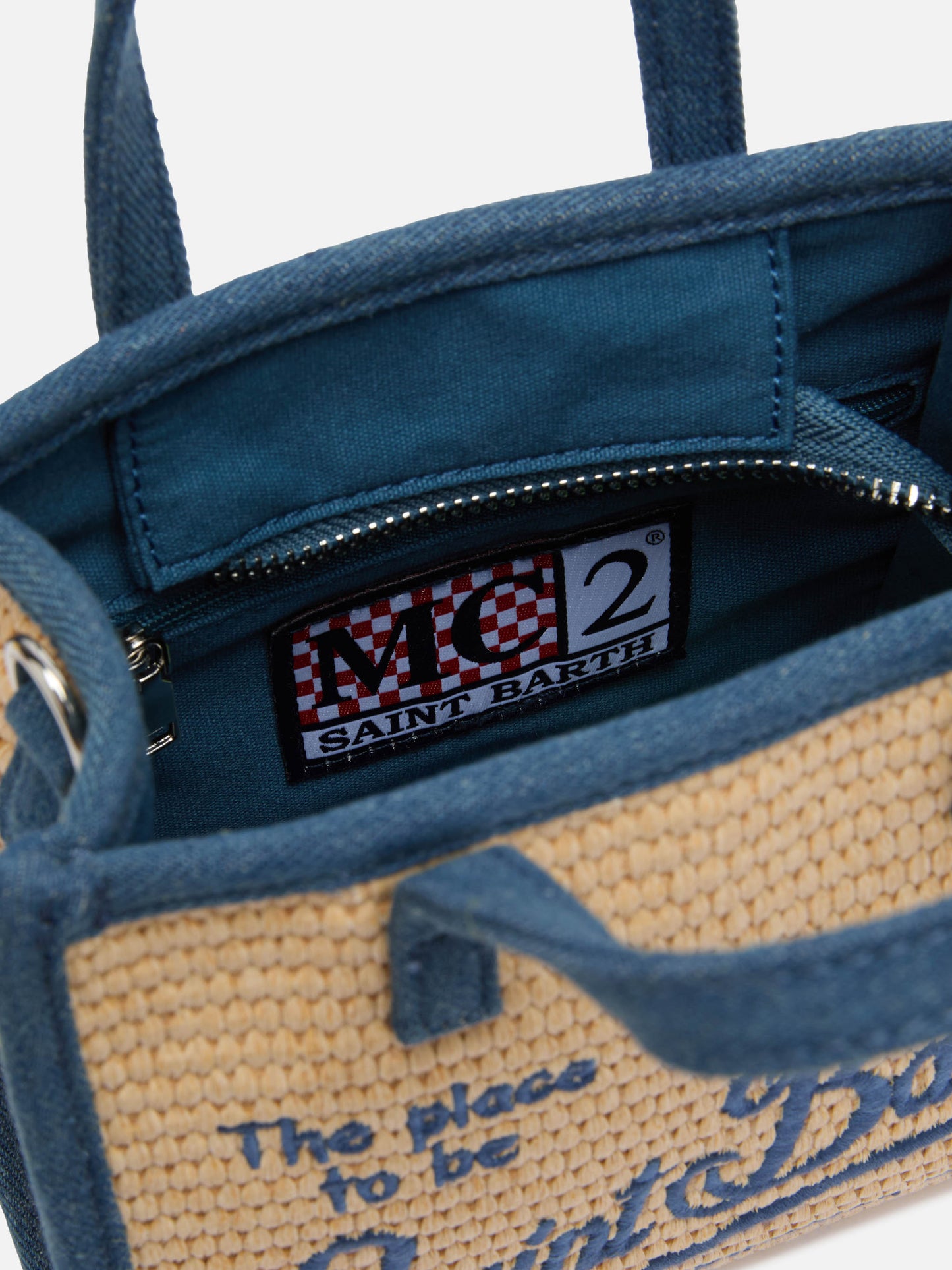 Beige Vivian Mini Straw handbag - MC2 Saint Barth