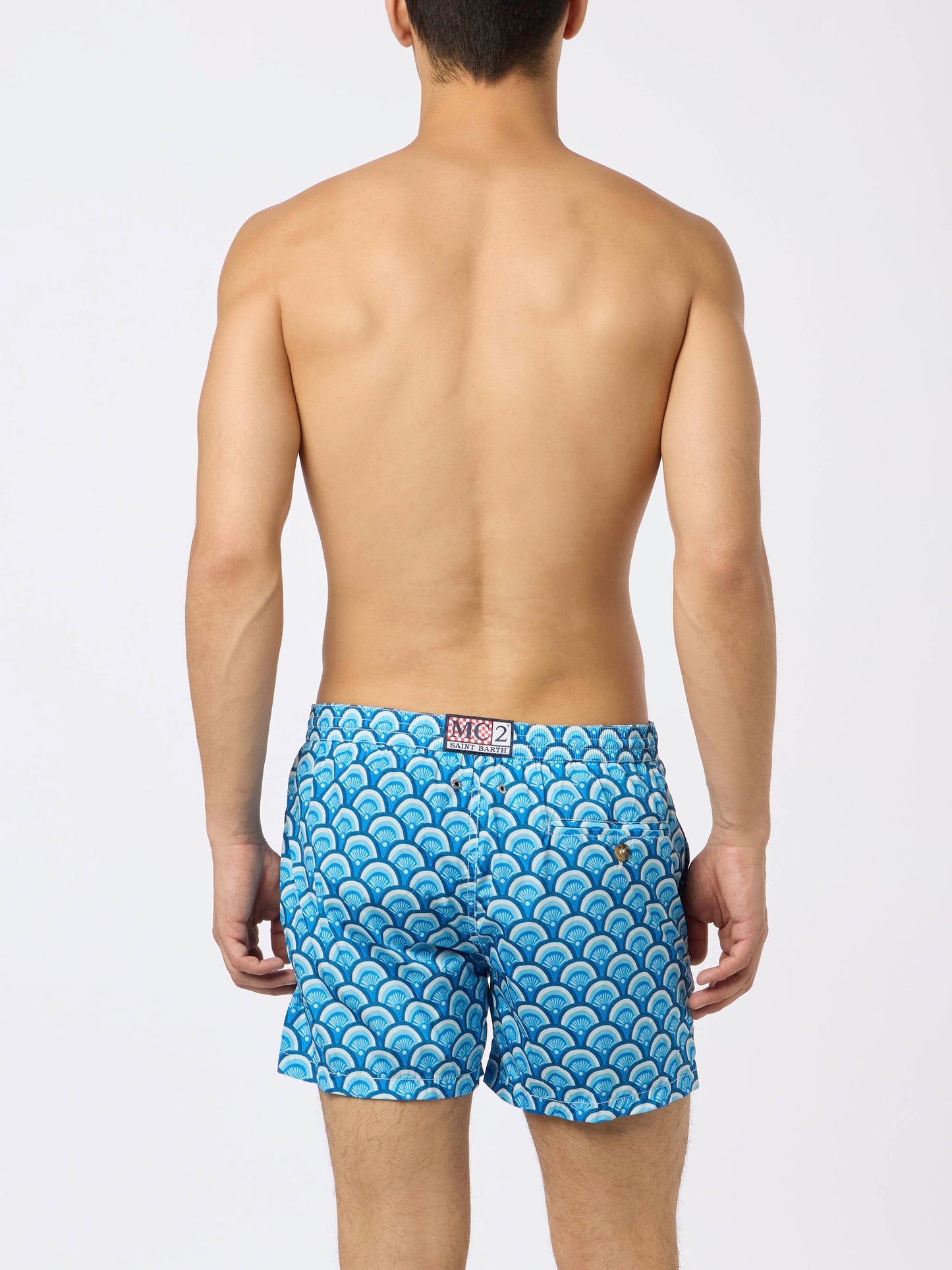 Man Comfort swim shorts with geometric print - MC2 Saint Barth