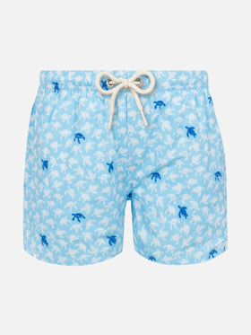 Comfort Light swim shorts with turtle print - MC2 Saint Barth
