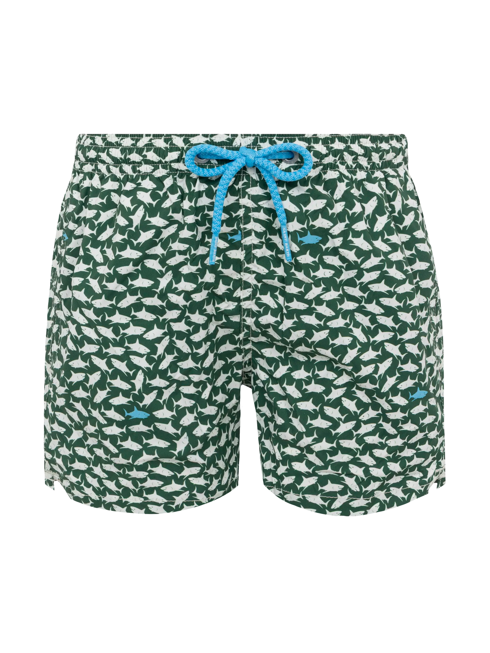 Comfort Light swim shorts with shark print - MC2 Saint Barth