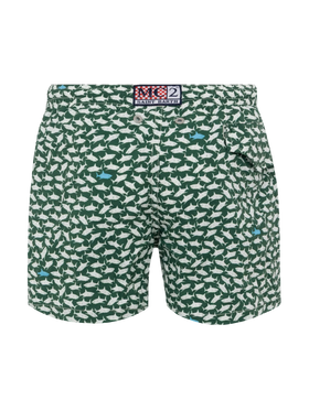 Comfort Light swim shorts with shark print - MC2 Saint Barth