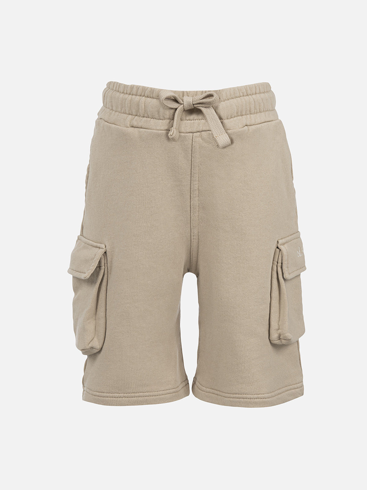 Boy beige cargo short pants Cargy - MC2 Saint Barth