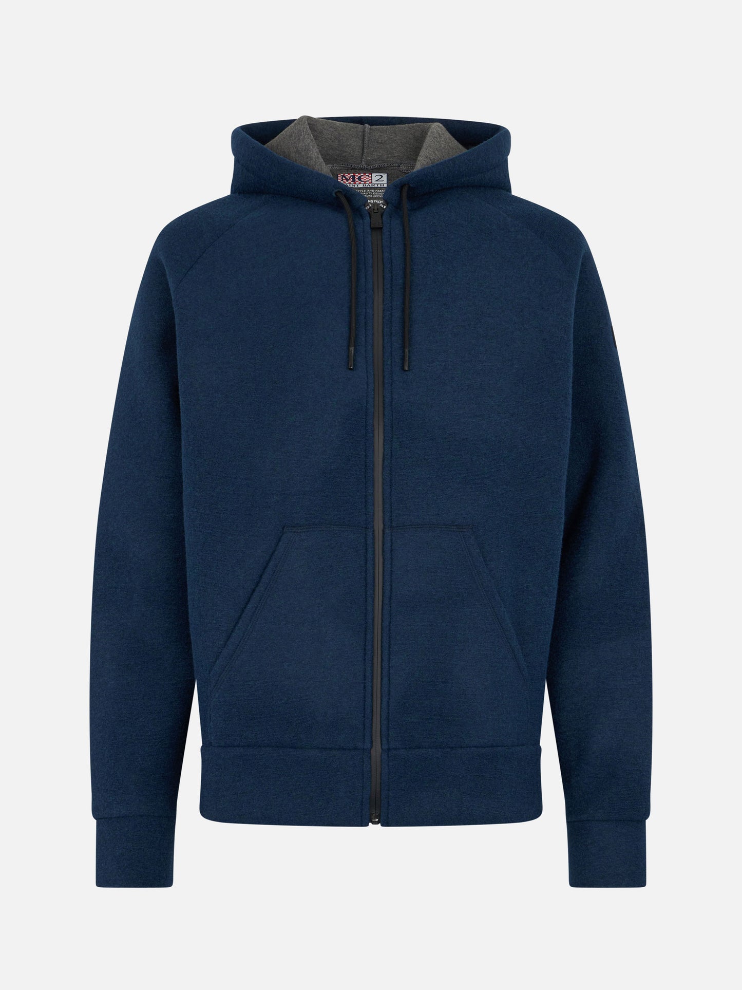 Man navy blue technic fabric sweatshirt Carrel - MC2 Saint Barth