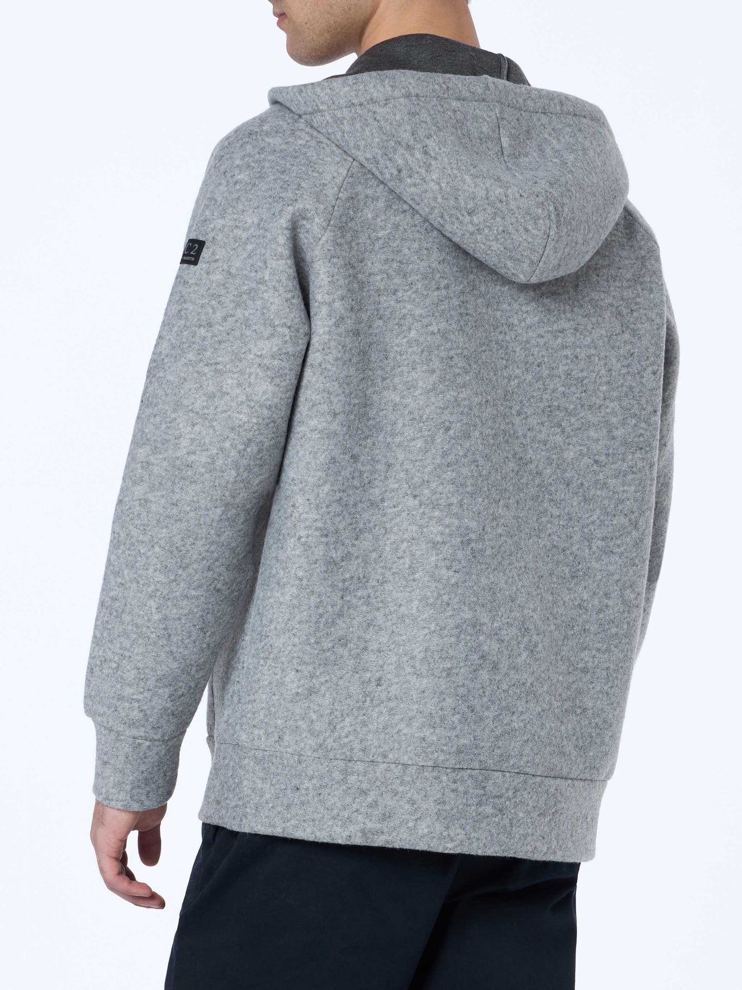 Sweatshirt aus graumeliertem technischem Stoff für Herren von Carrel