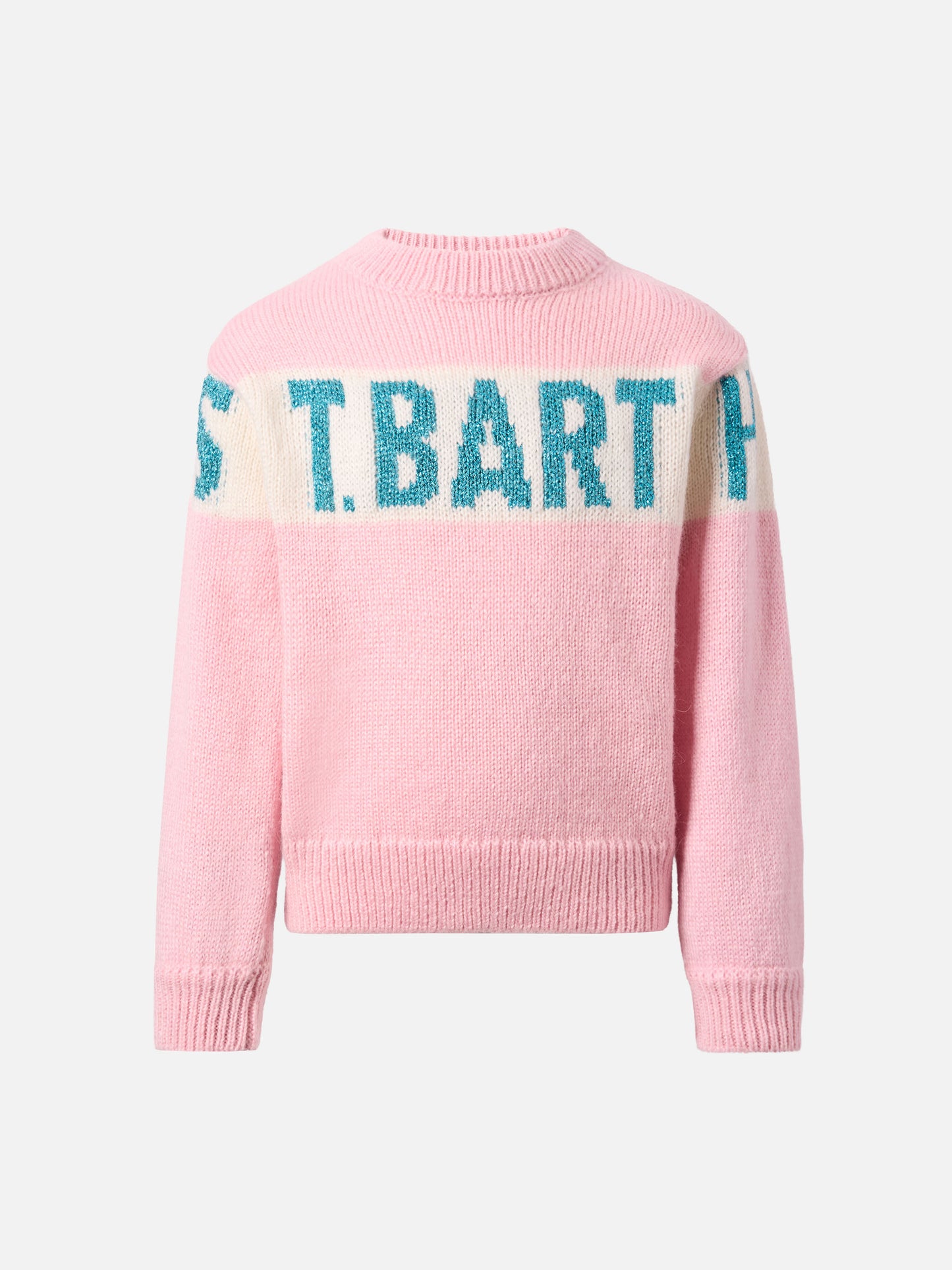 Maglione Danya Jr in misto alpaca con jacquard lurex St. Barth