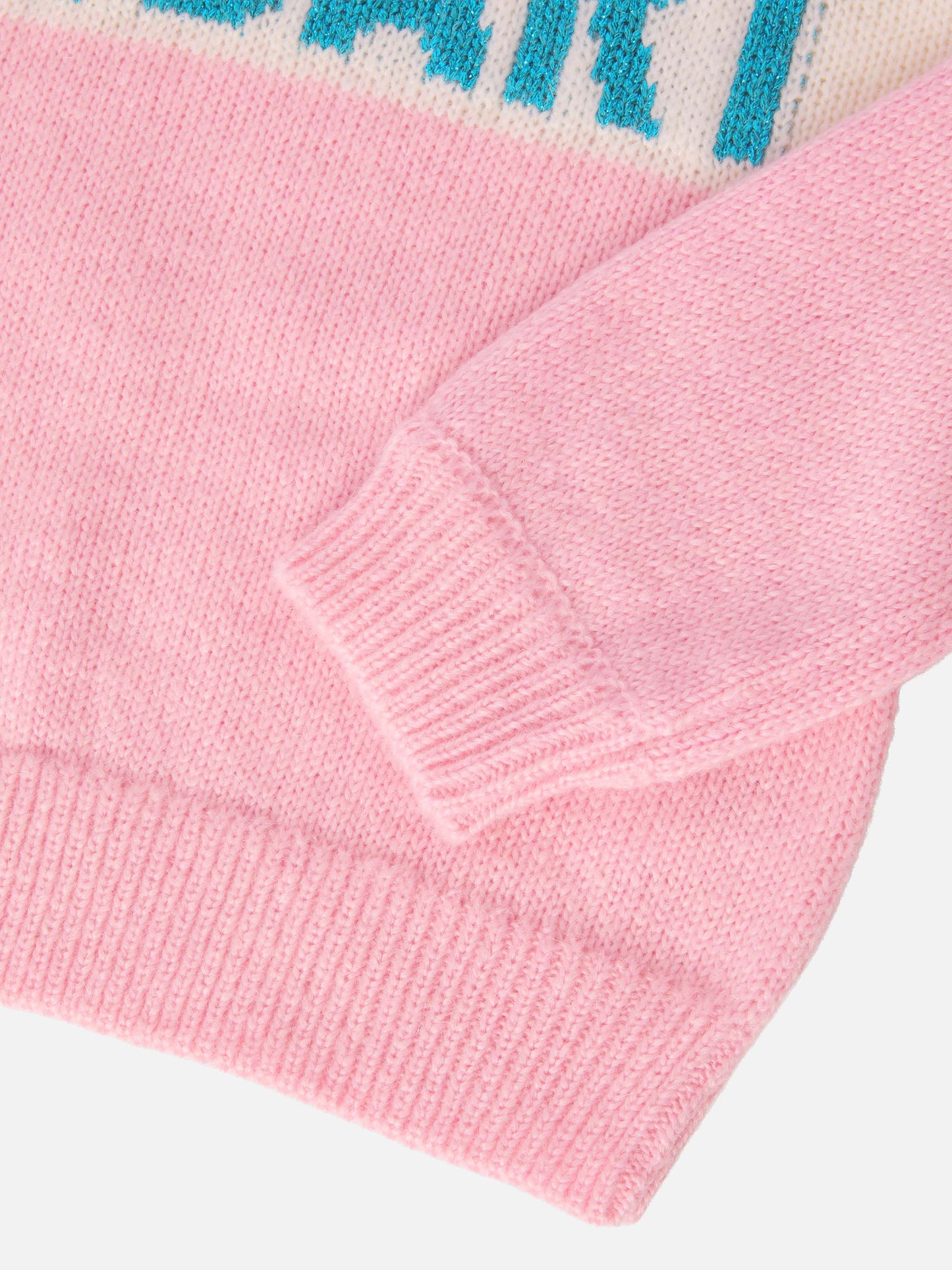 Maglione Danya Jr in misto alpaca con jacquard lurex St. Barth