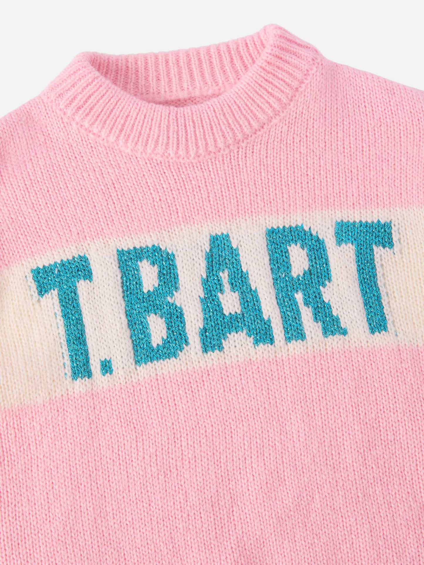 Maglione Danya Jr in misto alpaca con jacquard lurex St. Barth