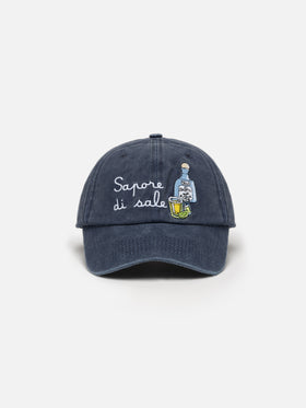 Berretto da baseball ricamato in denim Davis