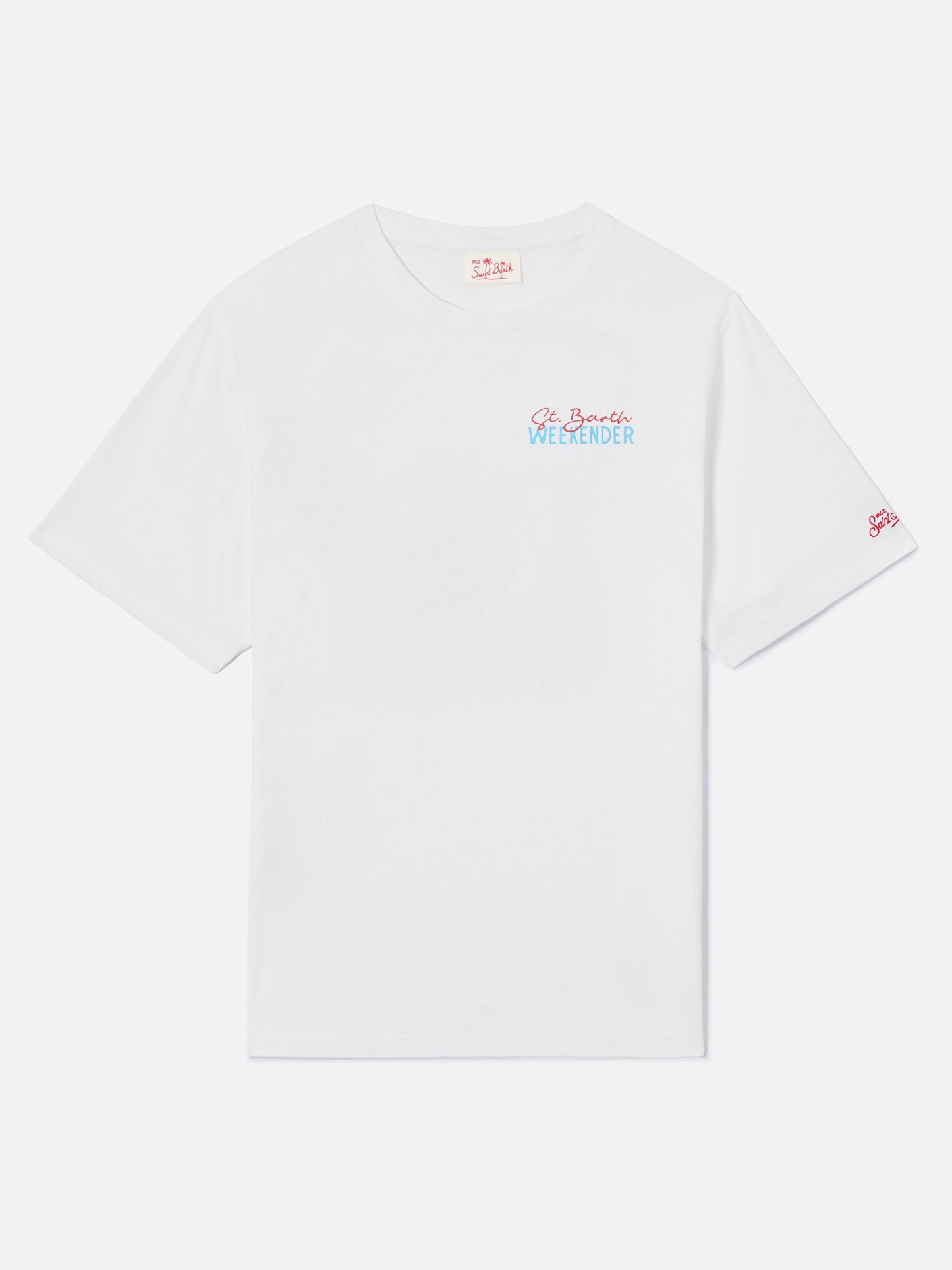 T-shirt Delmar con stampa St. Barth Weekender e maxi grafica sul retro