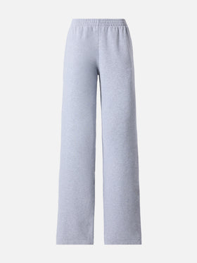 Deena straight-hem joggers in grey melange