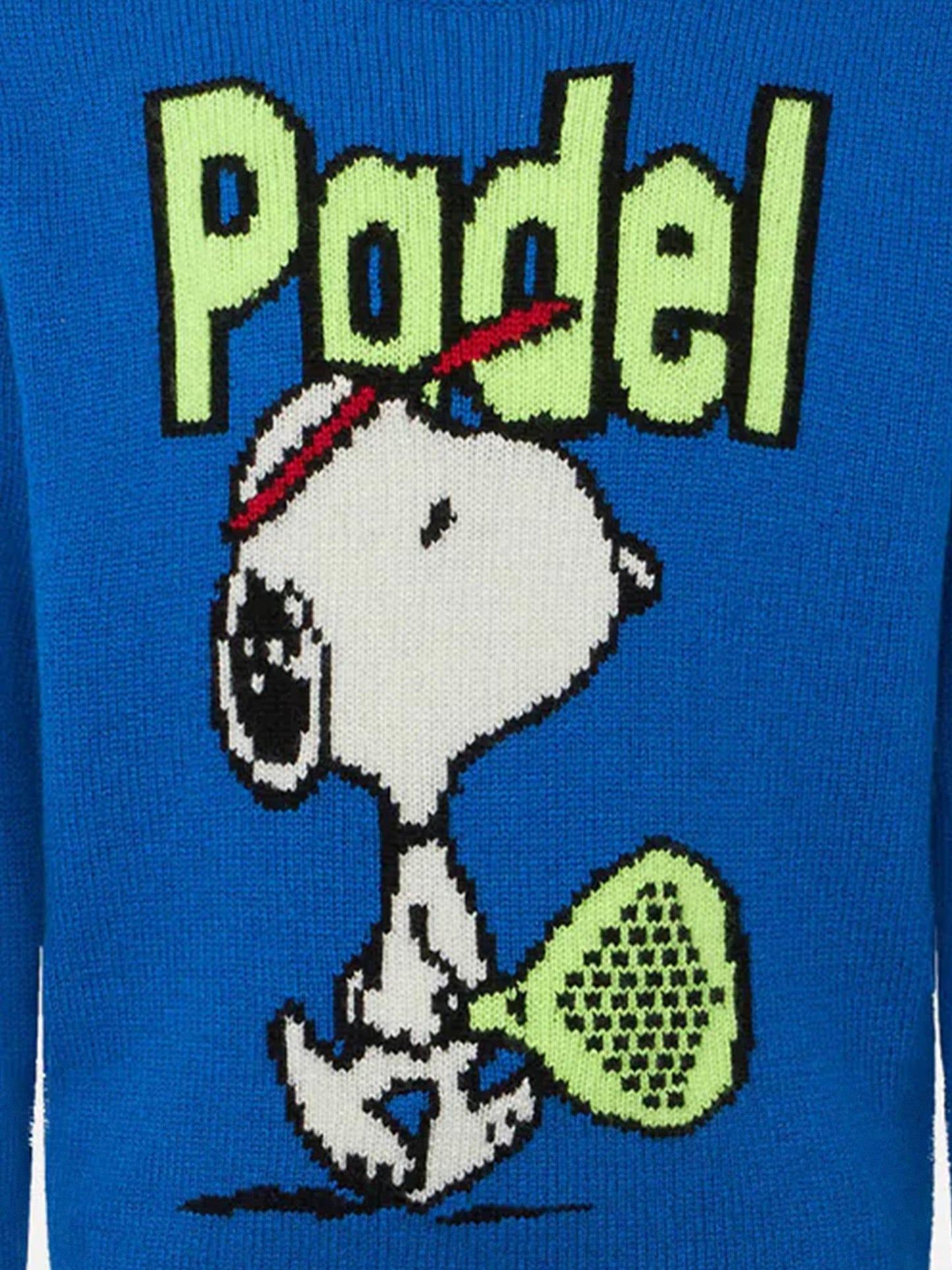 Rundhalspullover für Jungen mit Snoopy-Padel-Jacquard | SNOOPY – PEANUTS™ SPECIAL EDITION