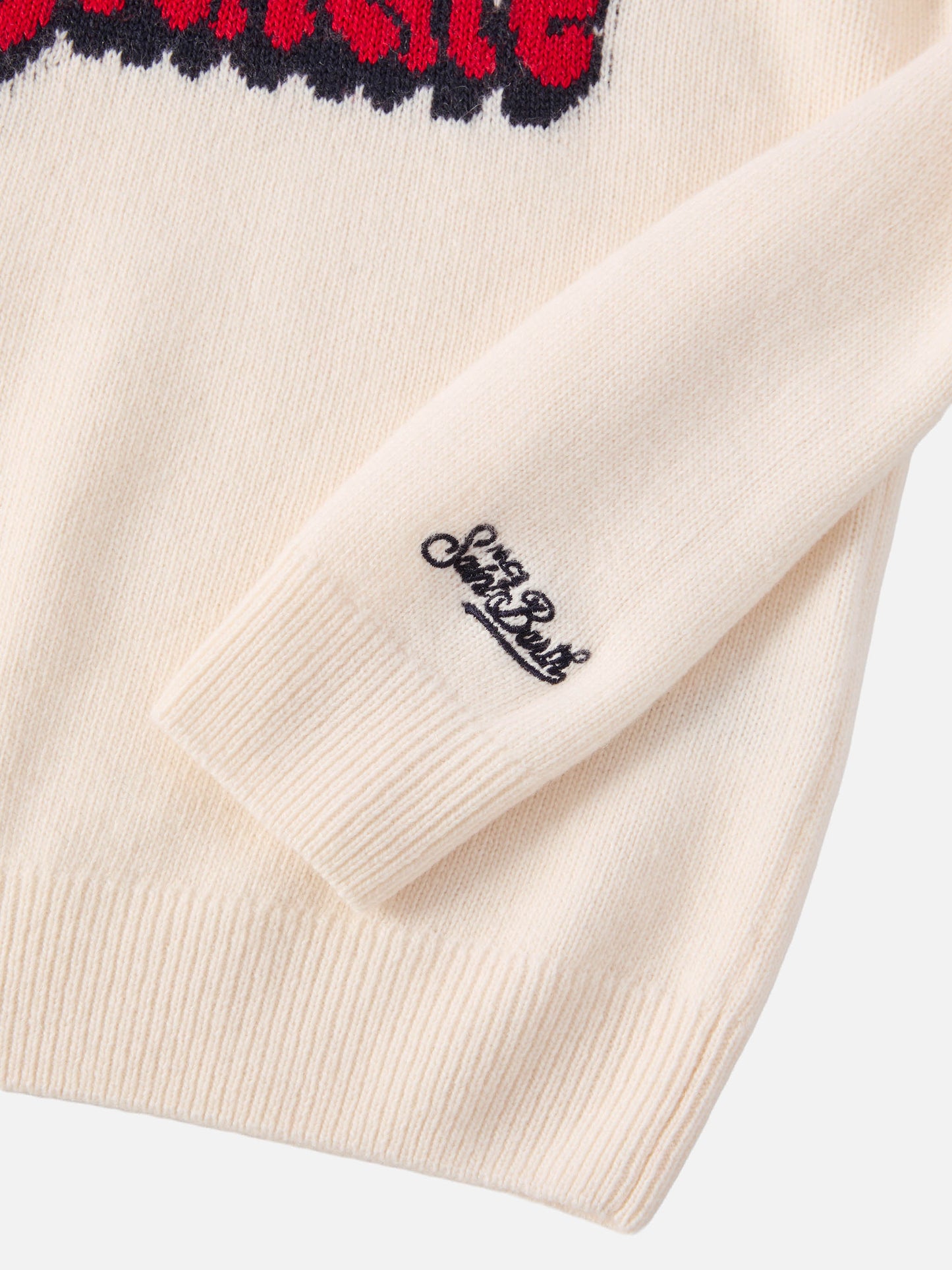 Douglas crewneck in cashmere blend with Vacanze di Natale jacquard | VACANZE DI NATALE SPECIAL EDITION
