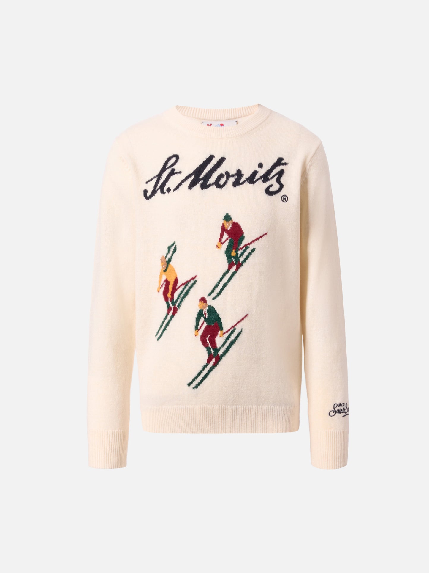 Maglione Douglas in misto cashmere con jacquard St. Moritz | ST. MORITZ SPECIAL EDITION
