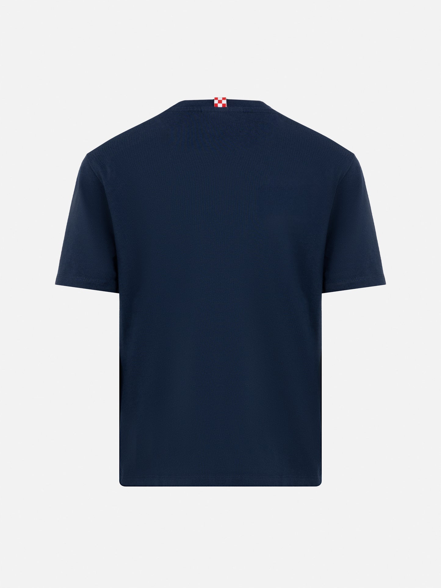 Navy blue cotton jersey t-shirt Dover with St. Barth embroidery
