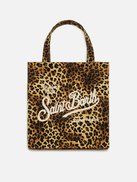 Essential flat cotton animalier Bag with Saint Barth logo - MC2 Saint Barth