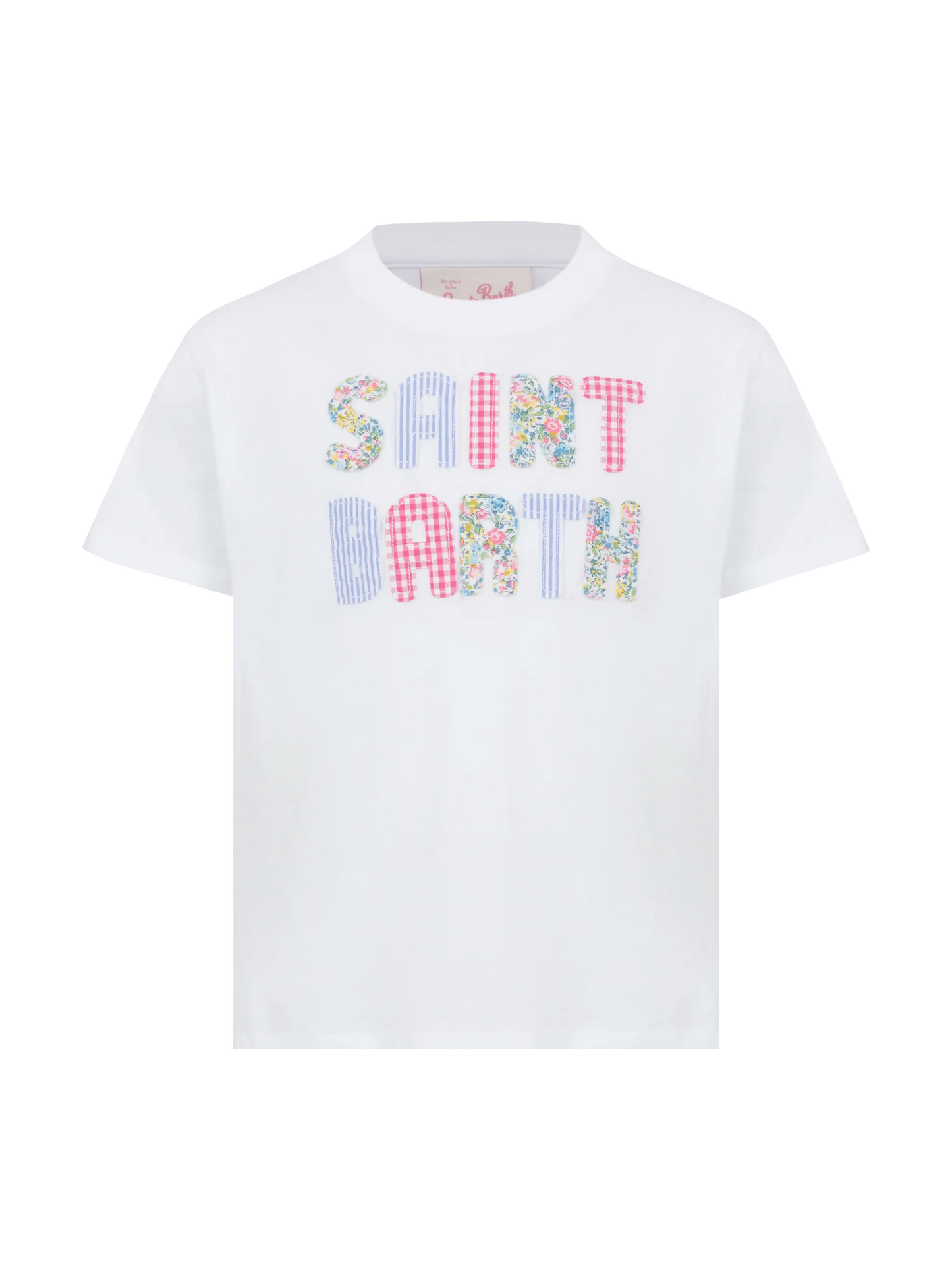 Elly cotton jersey crewneck t-shirt with Saint Barth patch - MC2 Saint Barth