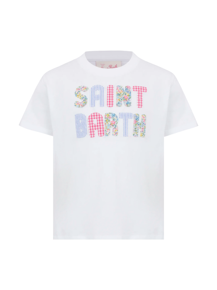 Elly cotton jersey crewneck t-shirt with Saint Barth patch - MC2 Saint Barth