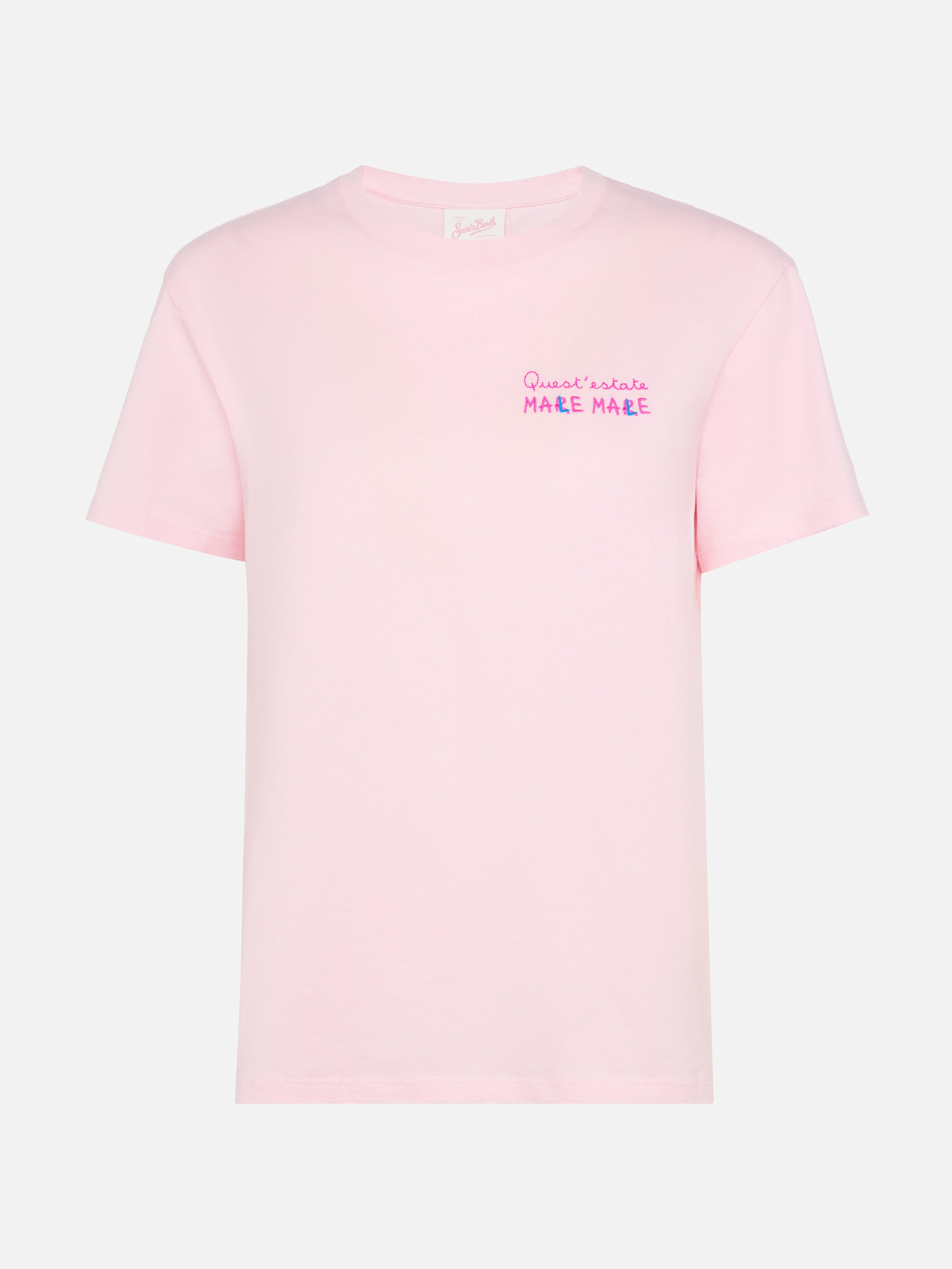 Emilie cotton t-shirt with Mare Male embroidery - MC2 Saint Barth