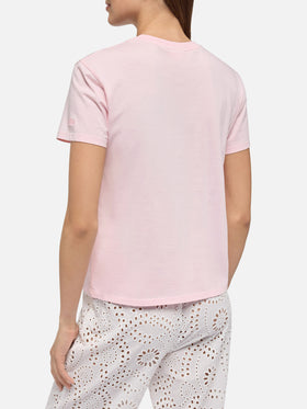 Emilie cotton t-shirt with Gin Gin embroidery | INSULTI LUMINOSI SPECIAL EDITION - MC2 Saint Barth