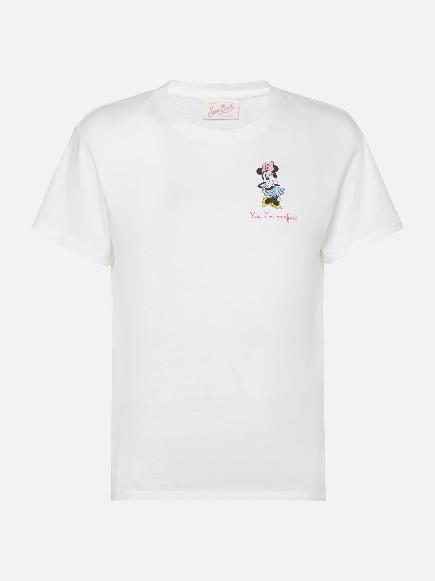 Emilie t-shirt in cotone con ricamo Minnie Yes, I'm perfect | DISNEY© SPECIAL EDITION