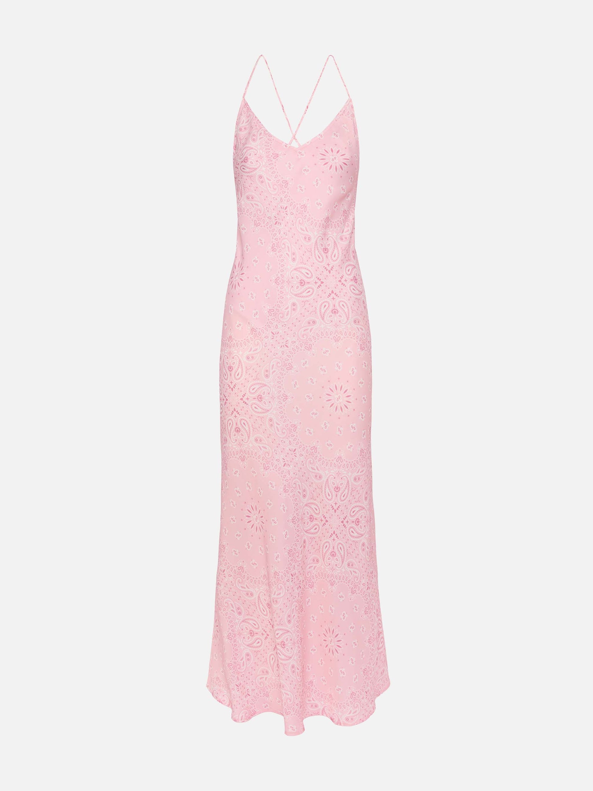 Eydis satin slip dress with bandanna print - MC2 Saint Barth