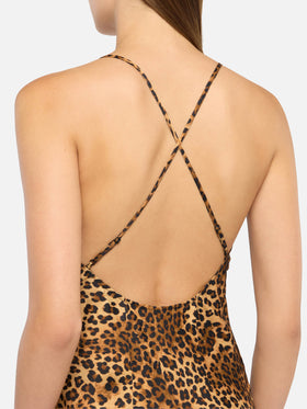 Abito sottoveste Eydis in raso con stampa animalier