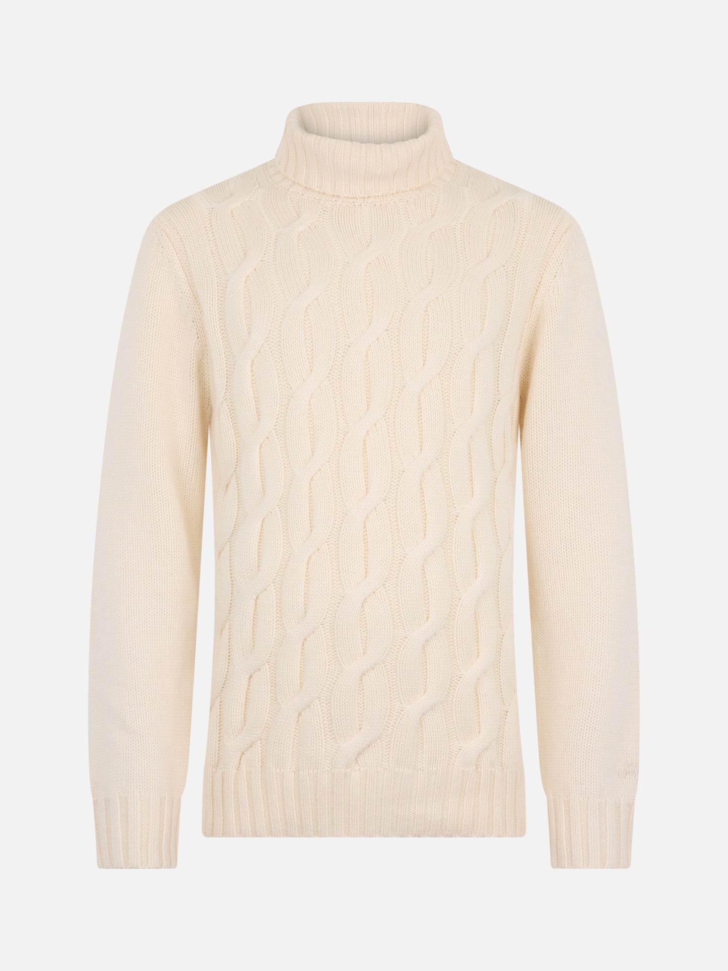 Man cable knit blend cashmere sweater Fisherman - MC2 Saint Barth