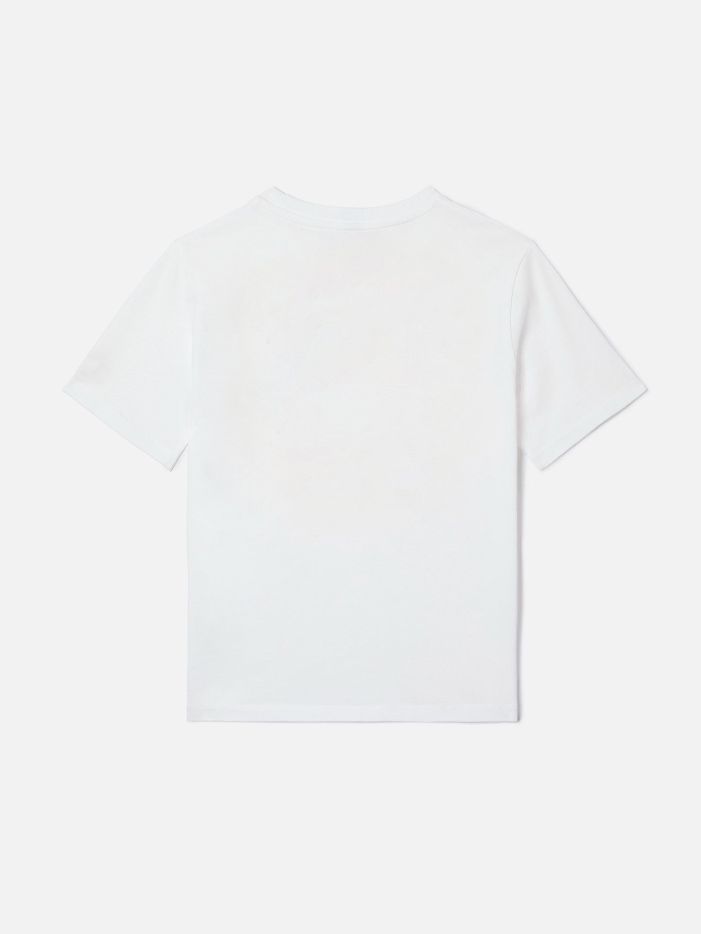 White Gary Jr t-shirt in terry-effect fabric with embroidered logo