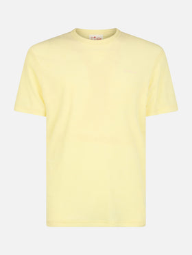 Man yellow terry t-shirt Gary with St. Barth embroidery - MC2 Saint Barth