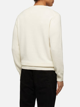 Sweater Heron with Snoopy jacquard and embroidery | SNOOPY PEANUTS® SPECIAL EDITION - MC2 Saint Barth