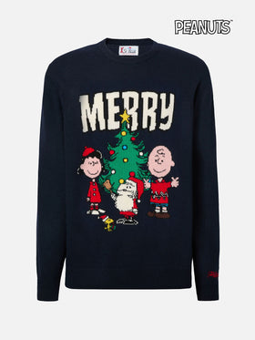 Heron sweater with Peanuts holiday-theme jacquard | PEANUTS SPECIAL EDITION
