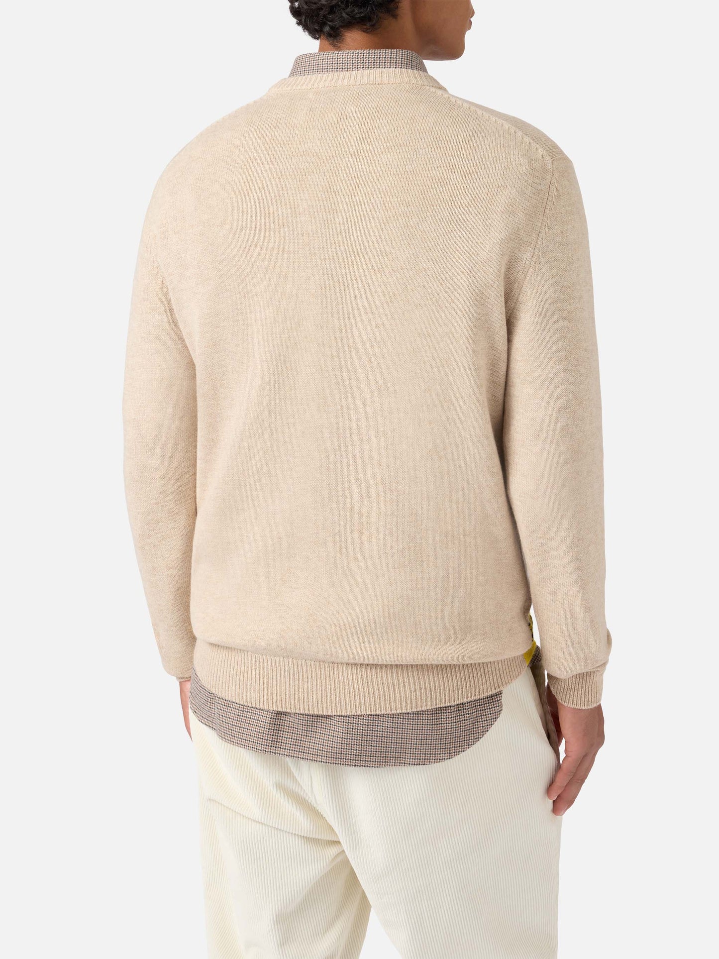 Maglione Heron beige con jacquard Zio Paperone Courchevel | DISNEY SPECIAL EDITION