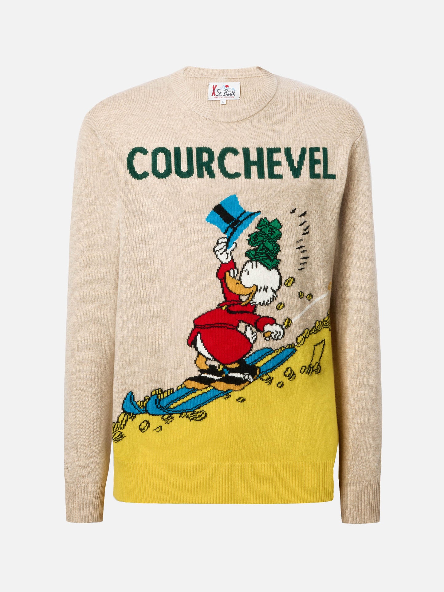 Maglione Heron beige con jacquard Zio Paperone Courchevel | DISNEY SPECIAL EDITION