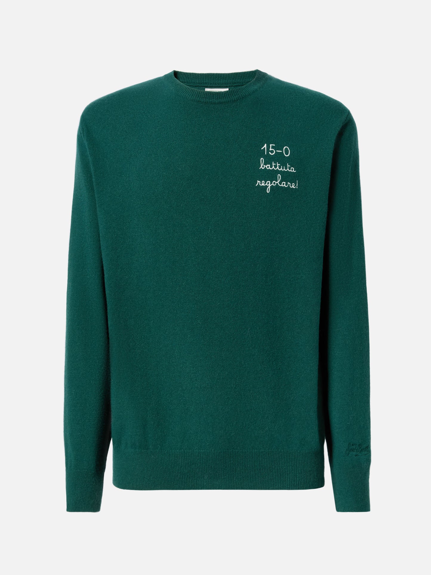 Maglione a girocollo Heron Light con ricamo 15/0 battuta regolare! | VACANZE DI NATALE SPECIAL EDITION