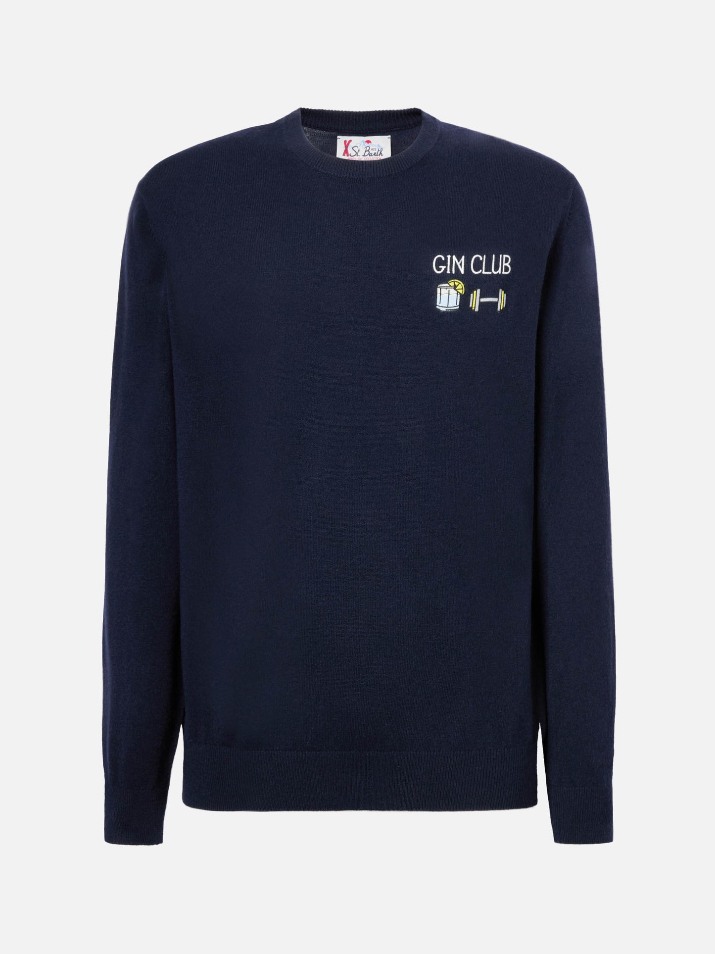 Maglione a girocollo Heron Light con ricamo Gin Club