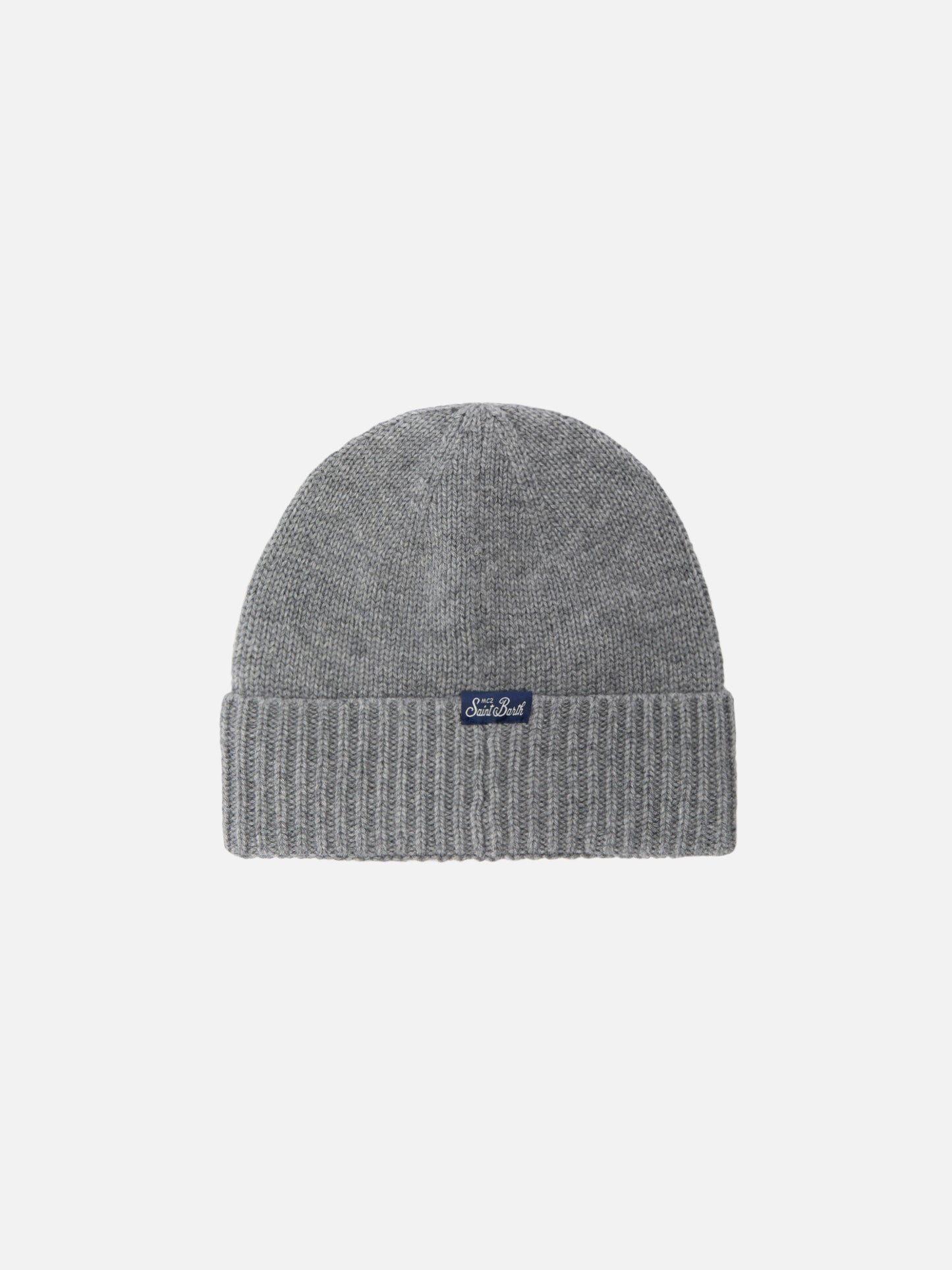 Berretto Holden in misto cashmere grigio con ricamo Leone Trudi | TRUDI SPECIAL EDITION