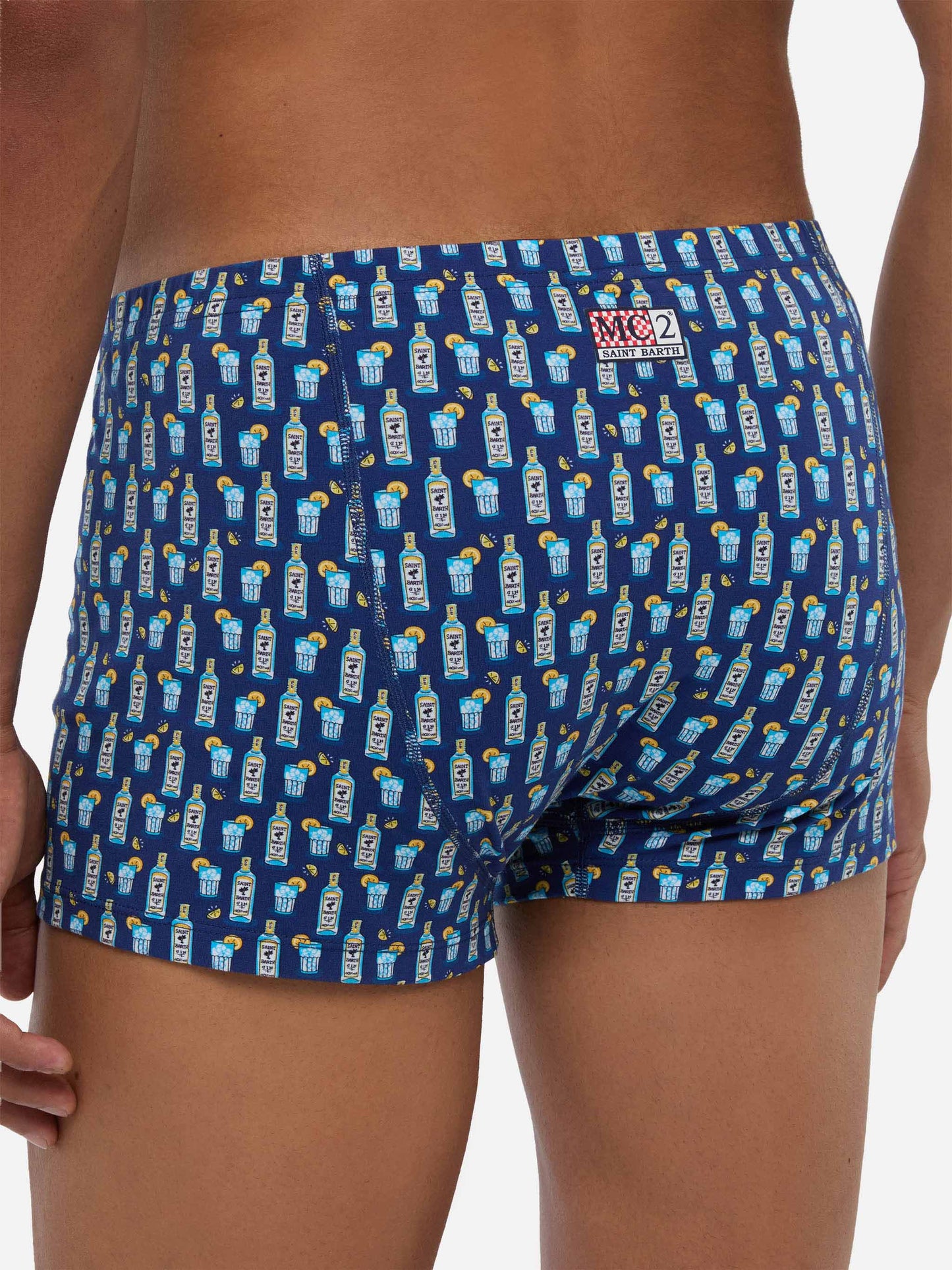 Herren-Unterwäsche-Boxershorts mit Gin-Tonic-Aufdruck
