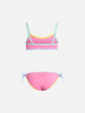 Girl bralette bikini Jaiden with St. Barth Barth terry patch - MC2 Saint Barth