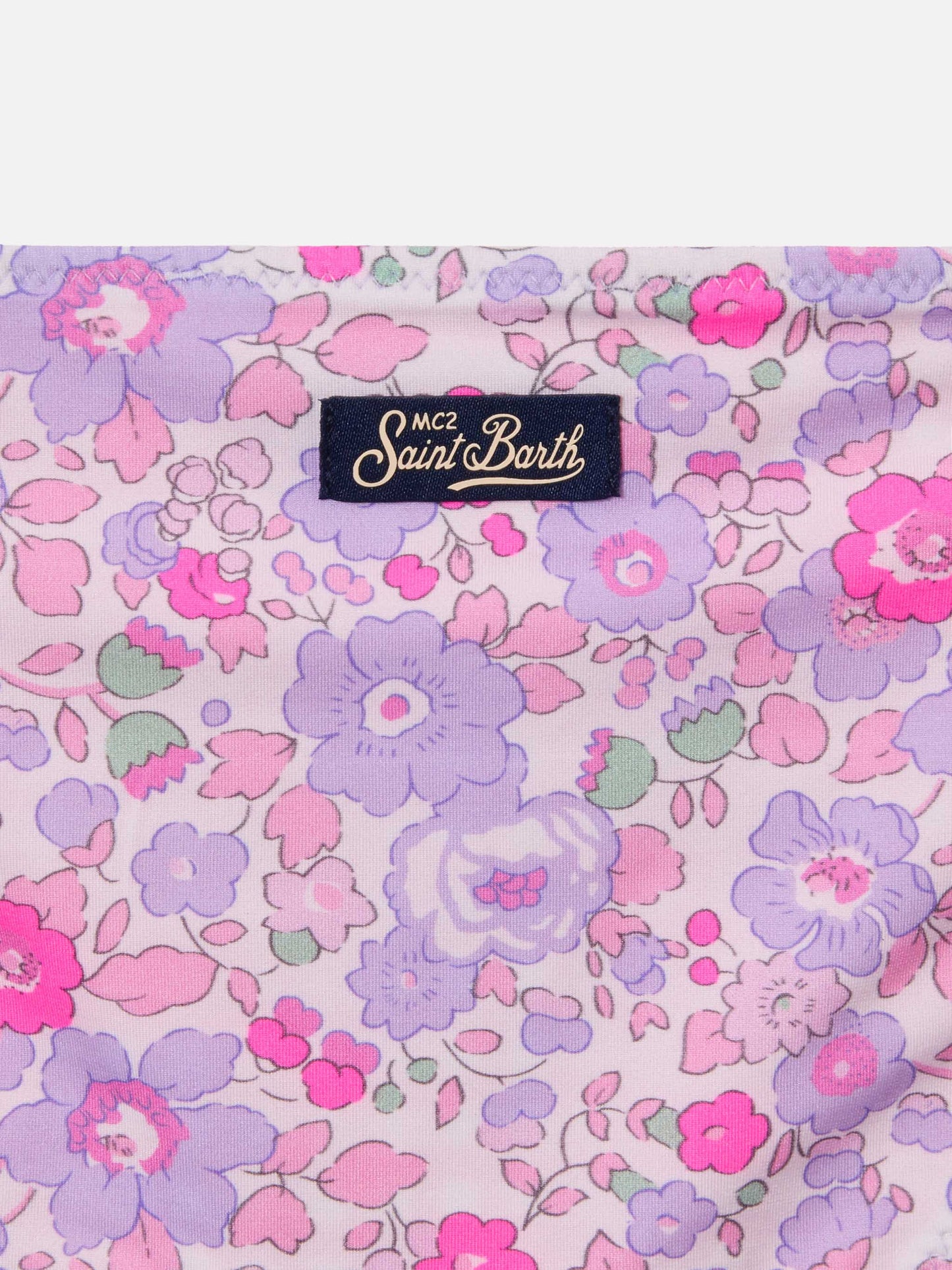 Bikini Jaiden Double reversibile con stampa floreale e vichy | Made with Liberty Fabric