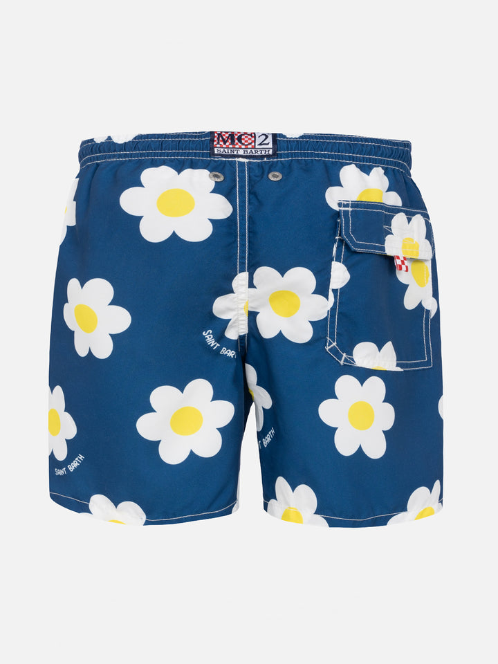 Boy swim shorts with daisy print - MC2 Saint Barth